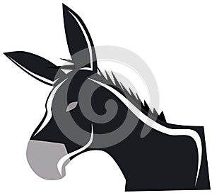 Stilyzed donkey isolated