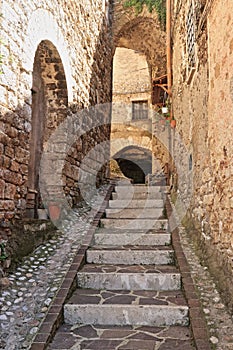 Stimigliano, a medieval village in central Italy