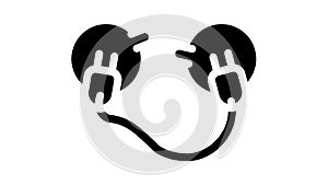 stimulant with stickers glyph icon animation