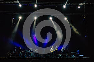 Sting band in concert