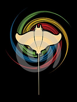 Stingray fish, Batoids fish