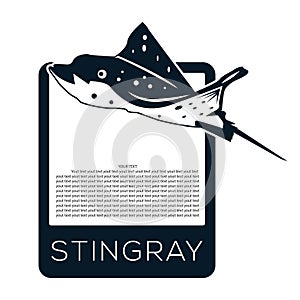Stingray logo vector.