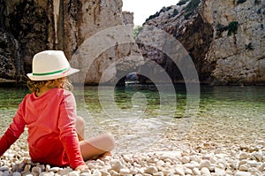 Stiniva bay, Vis island, Croatia.  The most beautiful place in Croatia. The best bay in Europe.