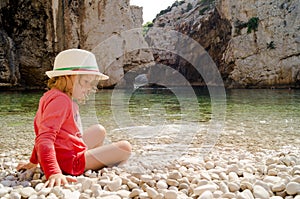 Stiniva bay, Vis island, Croatia.  The most beautiful place in Croatia. The best bay in Europe.