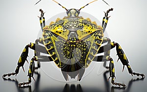 Stink Bug on Clear Background -Generative Ai