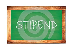 STIPEND text written on green school board photo