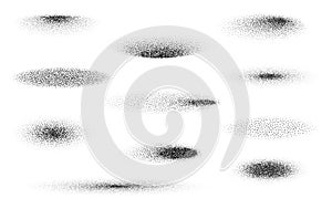 Stipple gradient oval shadow set photo