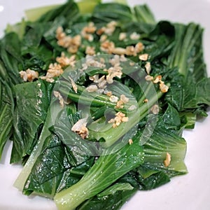 Stir fried bokchoy