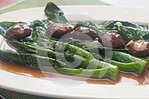 Stir fried chinese broccoli