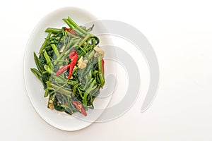 Stir-Fried Chinese Morning Glory or Water Spinach