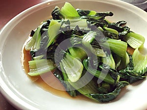 Stir fried chinese vegetable nai bai