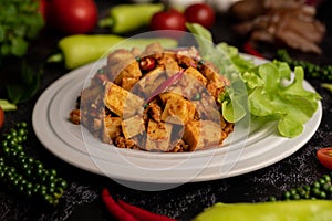 Stir Fried Curry Paste with Bamboo Shoot and Minced Pork