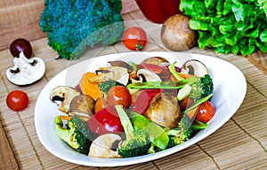 Stir fried mixed vegetables