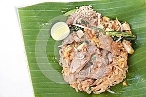 Stir-fried noodle Pad Thai.