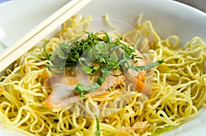 Stir-fried noodles , Chow mein , Chinese cuisine