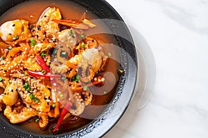 stir-fried octopus or squid with Korean spicy paste (osam bulgogi