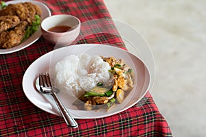 Stir fried pork with green chili(Moo Pad Prik)