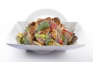 Stir fried pork with vegetable