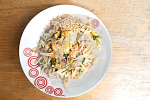 Stir fry noodles in padthai style Food thailand.