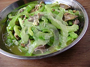 Stirfried bitter melon