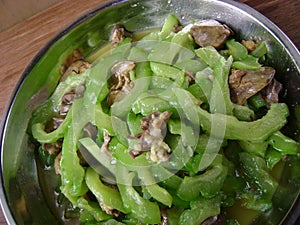 Stirfried bitter melon