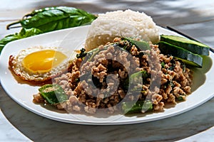Stirfried Thai Basil Pork