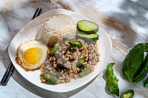 Stirfried Thai Basil Pork