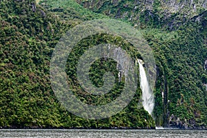 Stirling Falls, Milford Sound Fjord, New Zealand