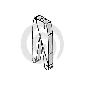 stirrup pants apparel isometric icon vector illustration