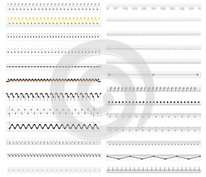 Stitch, Spiral binding and Divider of paper