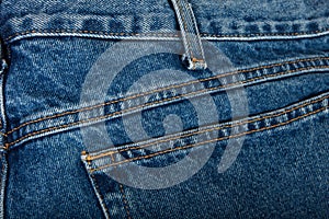 Stitched Blue Jeans