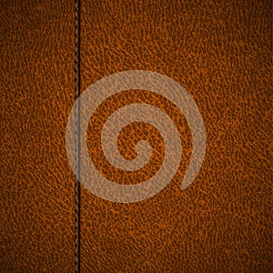 Stitched leather background