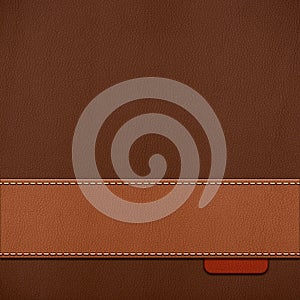 Stitched leather background