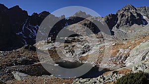 Mountain hut Teryho chata in National Park Vysoke Tatry, Slovakia