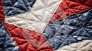 stitching red white and blue texture