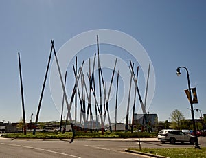 Stix Art Structure in Downtown, Nashville, TN