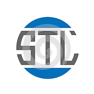 STL letter logo design on white background. STL creative initials circle logo concept. STL letter design