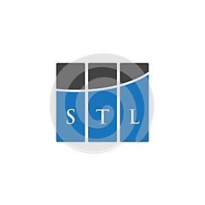 STL letter logo design on white background. STL creative initials letter logo concept. STL letter design