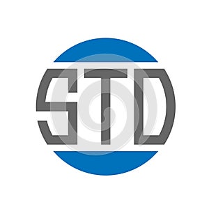 STO letter logo design on white background. STO creative initials circle logo concept. STO letter design