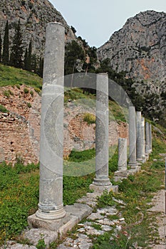 The Stoa of the Athenians  at Delphi