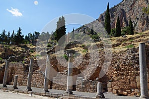 The Stoa of the Athenians, Delphi, Greece