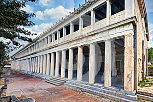 The Stoa of Attalos in the Ancient Athenian Agora, Greece