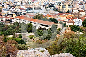 The Stoa of Attalos or Attalus was a  portico in the Ancient Agora of Athens, Greece