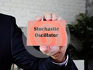 Stochastic Oscillator phrase on the page photo