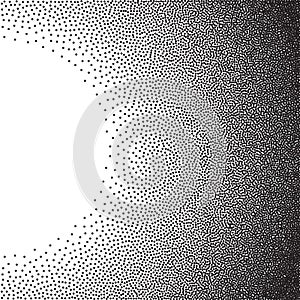 Stochastic raster halftone gradient print photo