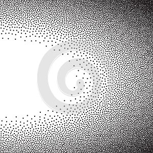 Stochastic raster halftone gradient print photo