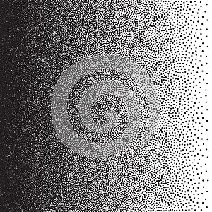 Stochastic raster halftone gradient print photo