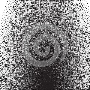 Stochastic raster halftone gradient print photo