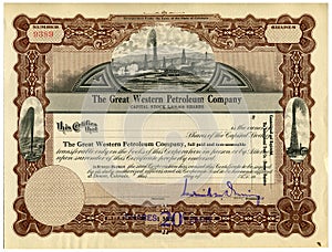 Stock Certificate