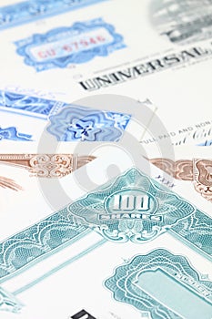 Stock certificates